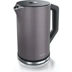 Arendo Wasserkocher 1,5 l, Edelstahl Doppelwand, Temperatureinstellung 40°-100° C