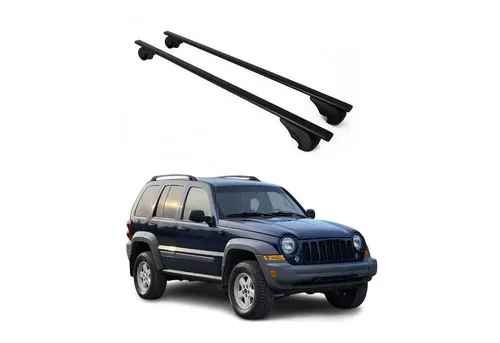 Dachträger für Jeep Liberty 2002-2007 – 75kg Metall Schwarz, 2-teilig - Robuster Dachträger für Jeep Liberty 2002-2007, leichtgewichtig und wasserbeständig. Einfach zu montieren mit einer Traglast von bis zu 75 kg – ideal für zusätzlichen Stauraum auf Reisen.