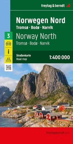 Norwegen Nord, Straßenkarte 1:400.000, freytag & berndt: Tromsø - Bodø - Narvik, mit Autofähren (freytag & berndt Auto + Freizeitkarten)
