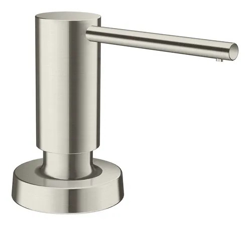 Hansgrohe Spülmittel- und Lotionspender - Edelstahl-Optik - Stylischer Spender für Küchenspülen, mit eleganter Edelstahl-Optik für eine moderne Küche und einfache Handhabung.