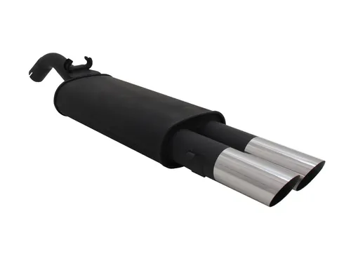 Novus Sportauspuff für VW Golf 2 19E 2x76mm MS-Design - Schalldämpfer mit sportlichem Klang und hochwertiger Verarbeitung für den VW Golf 2, ideal für Tuning-Enthusiasten.