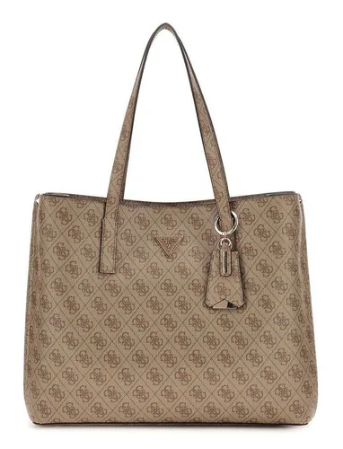 Guess Girlfriend Tote Bag in Braun - Stylische Schultertasche aus 100% Polyurethan, ideal für den Alltag – mit praktischem Zipper und 2 robusten Henkeln für optimalen Tragekomfort.