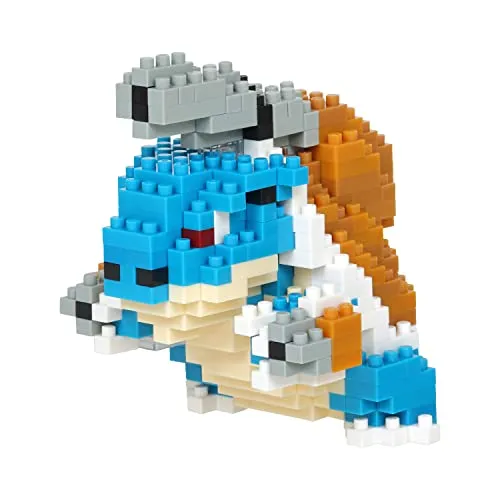 nanoblock Klemmbaustein Set Pokémon MEGA-Blastoise 250 Teile, Geschicklichkeitslevel 2, NBPM-093