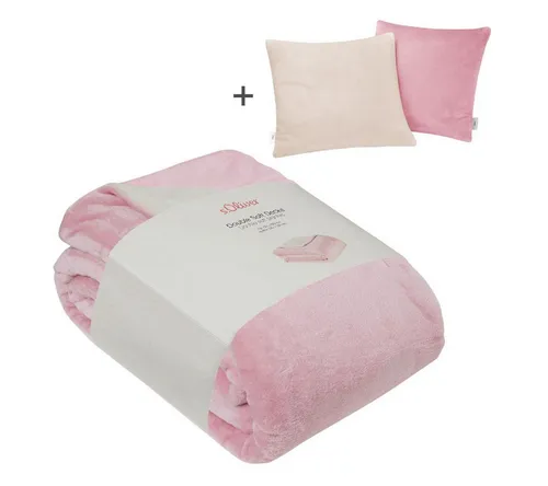 s.Oliver Wohndecke Doublesoft mit GRATIS Kissenhüllen von s.Oliver