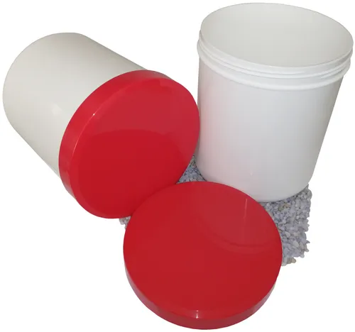 Schraubdose Salbendose 1000 g 1250 ml Deckel rot Dose Döschen Probedöschen 5