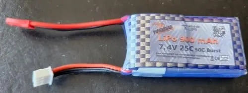 Arkai Powerbar Batterie Lipo Lithium-Polymère 900mAh 7.4V 25C-50C Burst