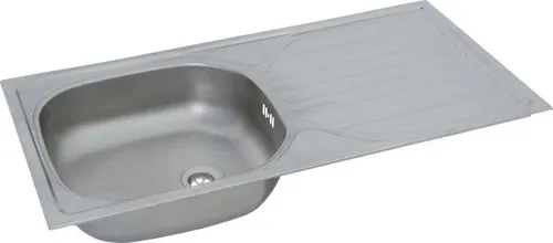 respekta Einbauspüle Edelstahl 860 x 435 mm