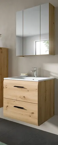 Inn.Furn Badmöbel-Set Cover, Eiche Artisan, 2-teilig