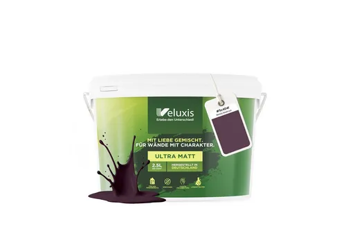 Veluxis Wandfarbe Universal - Hochwertige matte Innenfarbe für ein elegantes Raumgefühl. Ideal für alle Wohnbereiche, tropfarm und geruchsarm – perfekt für DIY-Projekte und kinderfreundlich.