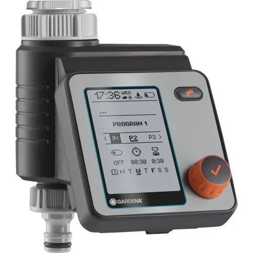 Gardena Master Bewässerungscomputer 01892-20 - Technik, Bewässerungssystem mit intelligentem Programm zur optimalen Bewässerung Ihrer Pflanzen, einfach zu bedienen und zeitsparend.