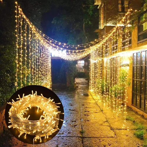 LED Lichterkette 30M 300 LED Innen, Warmweiß Weihnachtsbaumbeleuchtung 8 Modi, Weihnachtsdekoration für Weihnachtsbaum Zimmer Party Garten