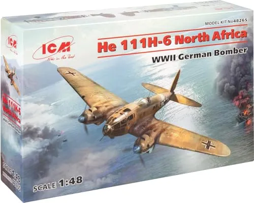 ICM ICM48265-1:48-He 111H-6 Nordafrika, German Bomber