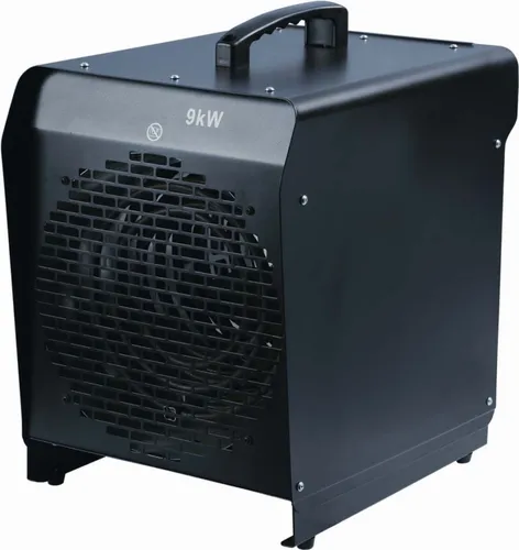DeKon Industrie-Heizer 9kW ATH-90 - Elektrisches Raumheizgerät für Baustellen und Werkhallen, mit robustem Gehäuse und stufenlosem Thermostat für präzise Temperaturkontrolle.