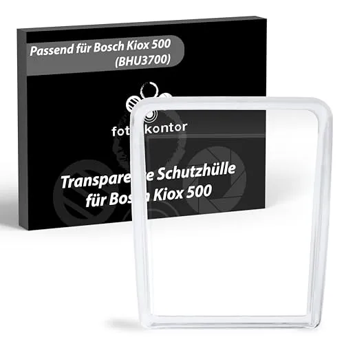 foto-kontor Schutzhülle kompatibel mit Bosch Kiox 500 (BHU3700) E-Bike Fahrrad Display Bedieneinheit TPU Hülle Cover Displayschutz Case Schutz gegen Wasser und Schmutz transparent durchsichtig