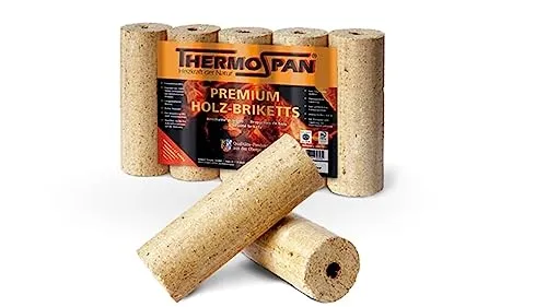 Thermospan Holzbrikett 10 Kg rund mit Loch von ThermoSpan