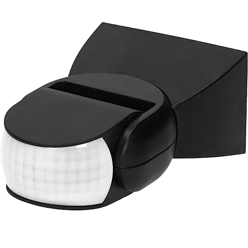 Miratic Bewegungsmelder Aussen LED Bewegungsmelder mit 180 Grad Erfassungswinkel Bewegungsmelder Außen IP65 Wasserdicht Vertikale und Horizontale Ausrichtung (schwarz)