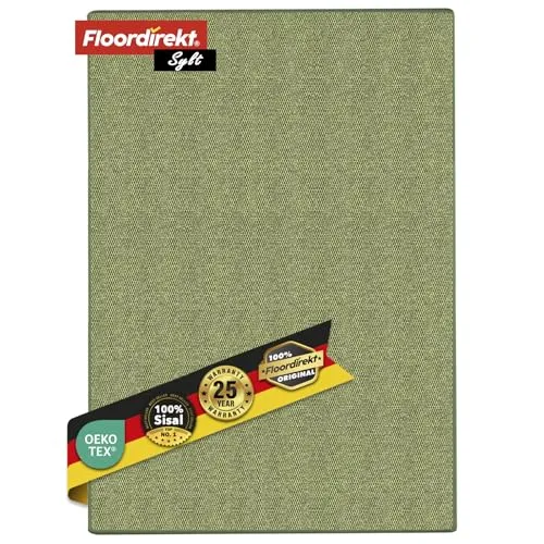 KARAT Sisal Teppich - Teppichläufer 80 cm breit - Naturfaser Läufer - Teppich für Wohnzimmer, Flur, Schlafzimmer - Sisalteppich Sylt (80 x 350 cm, Grün)