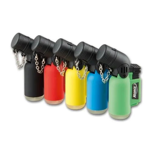 Feuerzeug Jet 2-fach ATOMIC Tankboy Rubber blaue Flamme sortiert