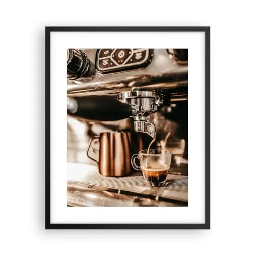 Poster Schwarzrahmen Deko 40x50cm Kaffee Äußern Kaffeehaus Wandposter Art Prints Wanddeko Bild Wand Kunstdruck Wandbilder Dekoration Wohnzimmer Schlafzimmer Küche Modern Wall Art Decor P2BPA40x50-6099