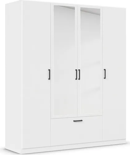 Drehtürenschrank RAUCH BARI mit Spiegel in weiß von Rauch