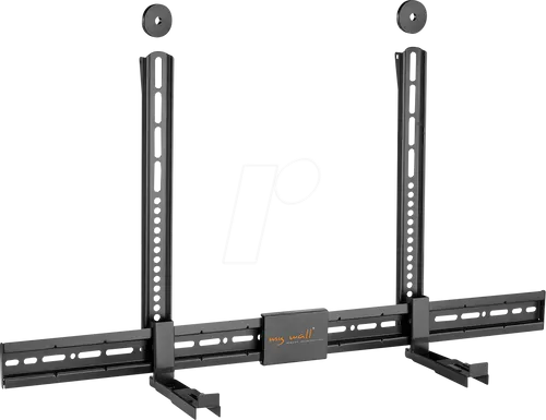 MYW HZ31L - Universal Soundbar Wandhalterung - Halter für Lautsprecher, belastbar bis 15 kg, ermöglicht flexible Montage über oder unter dem Bildschirm ohne Bohren und sorgt für perfekten Sound in jede Richtung.