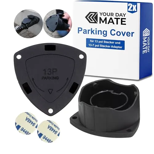 Parking Cover für Anhänger, 2 Pack, Schwarz von Your Day Mate