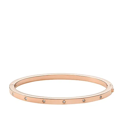 Fossil Sadie Damenarmband aus Edelstahl, Rosa Gold von Fossil