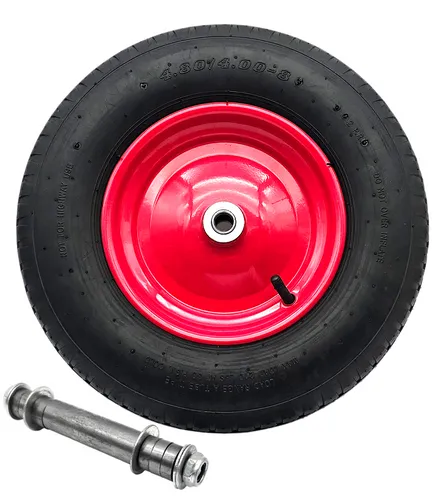 Schubkarrenrad Ersatzrad 4.80/4.00-8 Luftrad 2PR Reifen 16mm Achsloch HERO
