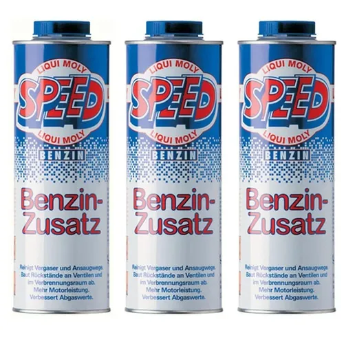 3x 1 Liter Liqui Moly 5105 Speed Benzin Zusatz Zugabe Kraftstoff Additiv