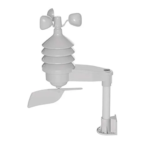 EMOS E06016 Drahtloser Sensor/Windsensor/Anemometer/Windfühler/Funkwindsensor für Profi Wetterstation E6016, Weiß