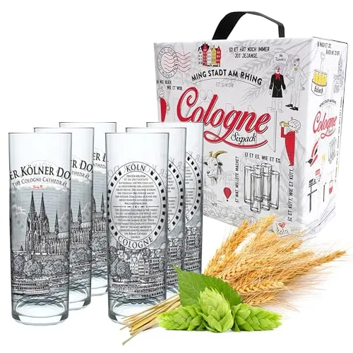 3forCologne Kölschglas 6er Pack bunt 0,2ml von 3forCologne