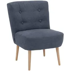 Max Winzer Sessel, Blau, Holz, Buche, 58x78x68 cm, Goldenes M, Made in Germany, Wohnzimmer, Sessel, Polstersessel