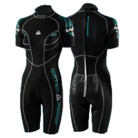 Waterproof W30 Damen Shorty 2,5mm - kurzer Neoprenanzug für Wassersport - Kurzer Warmwasser Neoprenanzug mit 2,5 mm Dicke, Superstretch Neopren und Anti-Rutsch-Schutz für optimalen Komfort und Bewegungsfreiheit beim Wassersport.