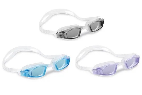 Intex Schwimmbrille Schwimmbrille Free Style Sport Goggles ab 8 Jahren zufällige Auswahl