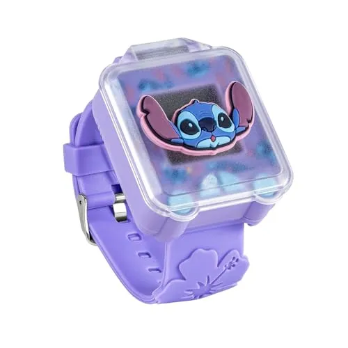 Disney Stitch LAS4162 Lernuhr, 3D-Armband, Violett