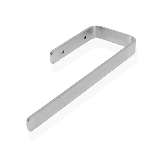 Lantelme Edelstahl Massiv Toiletten Küchenpapierhalter Schenkellänge 24cm | Für Toilette und Küche als Papierrollenhalter Handtuchhalter | Reling Halter für Haus Badezimmer WC Boot Wohnmobil