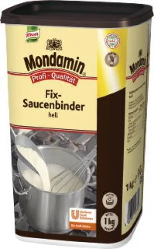 Mondamin Fix - Saucenbinder hell 1 Kg - Fertigsaucen, ideal zum schnellen Zubereiten von cremigen Soßen ohne Klumpenbildung