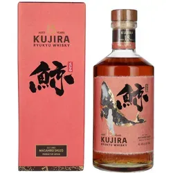 Kujira Ryukyu 15 Years Old Single Grain Whisky 43% Vol. 0,7l - Premium Single Grain Whisky aus Japan, 15 Jahre gereift in Bourbonfässern, bietet eine einzigartige Aromatik aus Reis und subtropischem Klima.