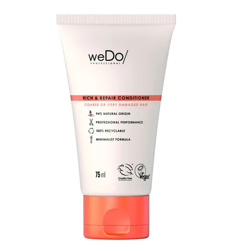 weDo Professional Rich & Repair Conditioner 75ml - Leave-In Pflege für geschädigtes Haar, nährt und repariert intensiv, ideal für gesundes und glänzendes Haar.
