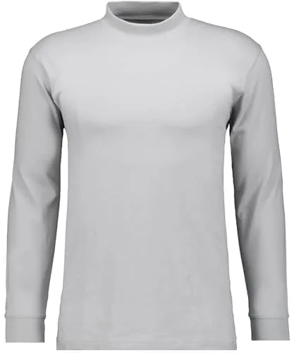 RAGMAN Stehkragenshirt 3XL Silber-024 in silber von RAGMAN