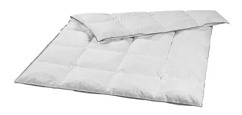 Sleepling Federbettdecke Loft - 80% Federn / 20% Daunen - Hochwertige Bettdecke aus feinstem Mako-Batist, ideal für einen komfortablen Schlaf. Die Kassettensteppung sorgt für optimale Wärmeverteilung und verhindert das Verrutschen der Füllung.