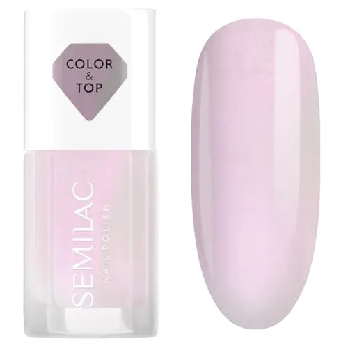 Semilac Top klassischer Nagellack PINK GLOW 7 ml