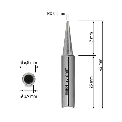 Quick Dauerlötspitze bleistiftform 0,5mm für Lötstation 3103/3104/TS110