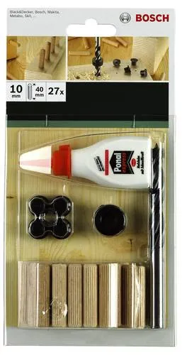 Bosch Accessories 2609255307 Dübelset 40mm 10mm 27St.