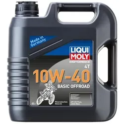 Liqui Moly Motorbike 4T 10W-40 Basic Offroad 3062 - 4-Takt-Motoröl 4l - Hochleistungs-Motoröl für Offroad-Bikes, bietet optimalen Schutz und Leistung, sorgt für sanftes Schalten und geringe Geräuschentwicklung.