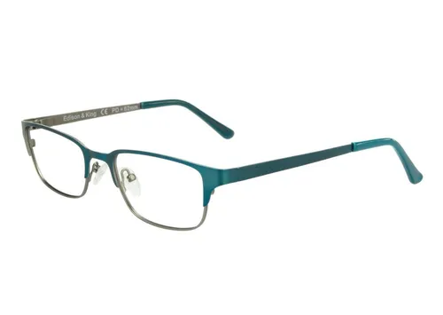 Edison & King „Unity“ Lesebrille - Bluelight Protect, +3,00 dpt - Schmale, leichte Lesebrille aus Metall mit Bluelight Protect-Technologie. Ideal für brillantes Lesen und schützt Ihre Augen vor blauem Licht. Designed in Deutschland für höchsten Tragekomfort.