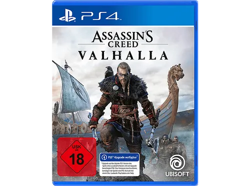 Assassin's Creed Valhalla PS4-Spiel - Games - Erlebe ein episches Wikinger-Abenteuer mit atemberaubender Grafik und Open-World-Gameplay, während du als Eivor dein Königreich aufbaust und spannende Kämpfe führst.