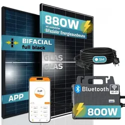 SUNNIVA® 1144W Balkonkraftwerk 800W