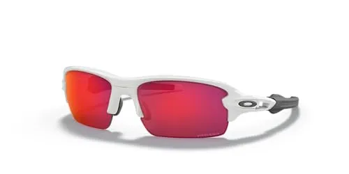 Oakley Flak XS Polished White / Prizm Field in rot von Oakley