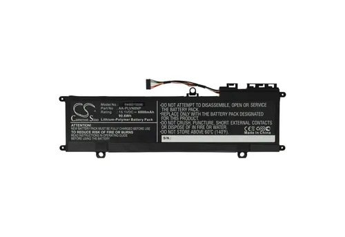 vhbw Akku passend für Samsung NP880Z5E-X02SE, NP880Z5E-X03CA, Laptop-Akku Akku Li-Polymer 6000 mAh (15,1 V, 1 St), Leistungsfähiger Austausch-Akku für Notebook, Wiederaufladbar, Jede
